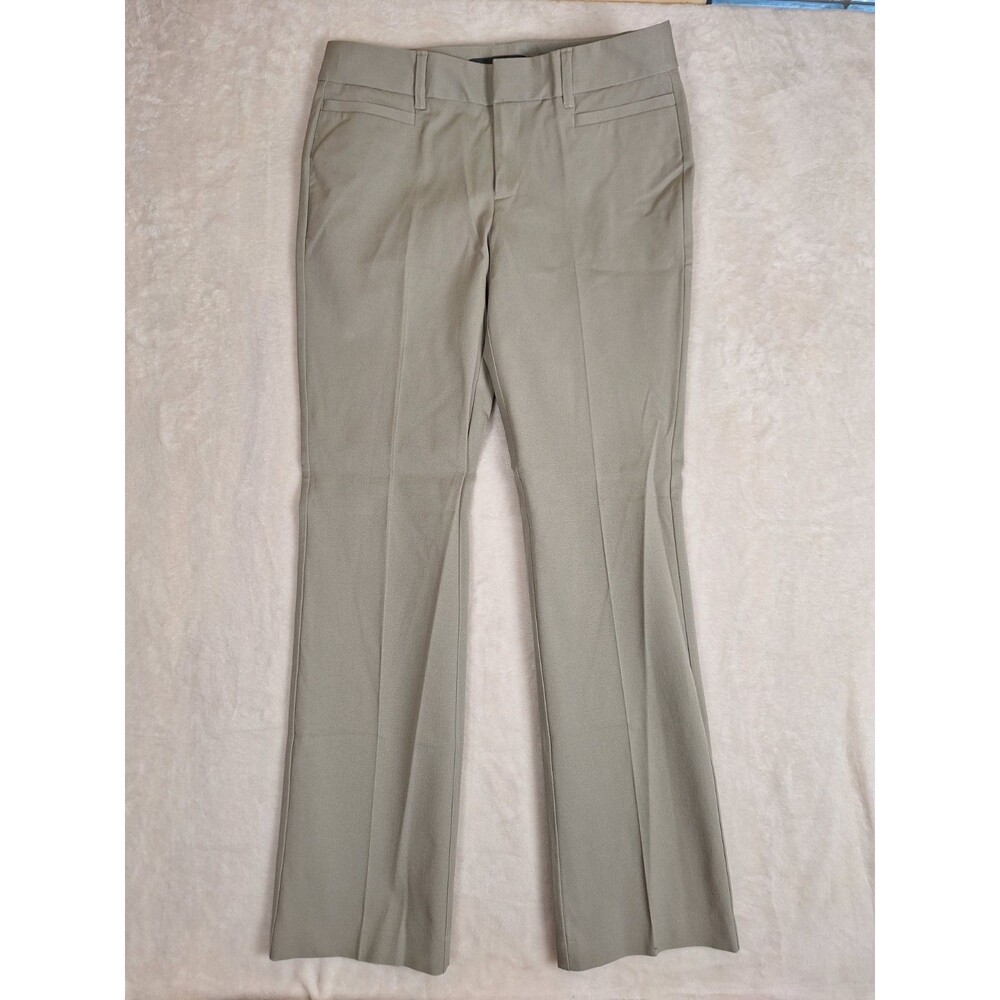 Eddie Bauer Womens 6 Slightly Curvy Fit Pants Stretch Stayshape Stone 32 X 32